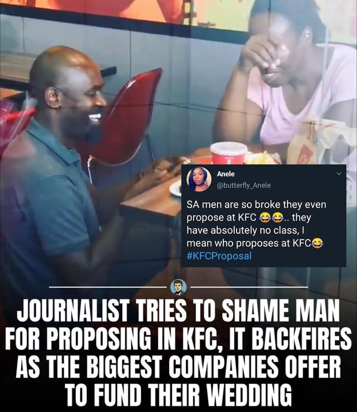 Maybe they had their first date at KFC.