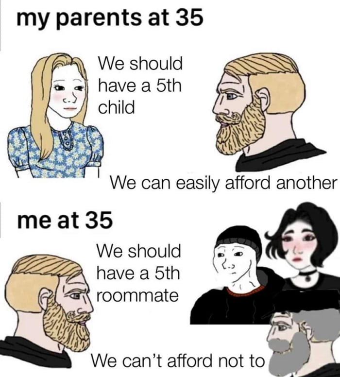 Survival of the fittest, rent is expensive