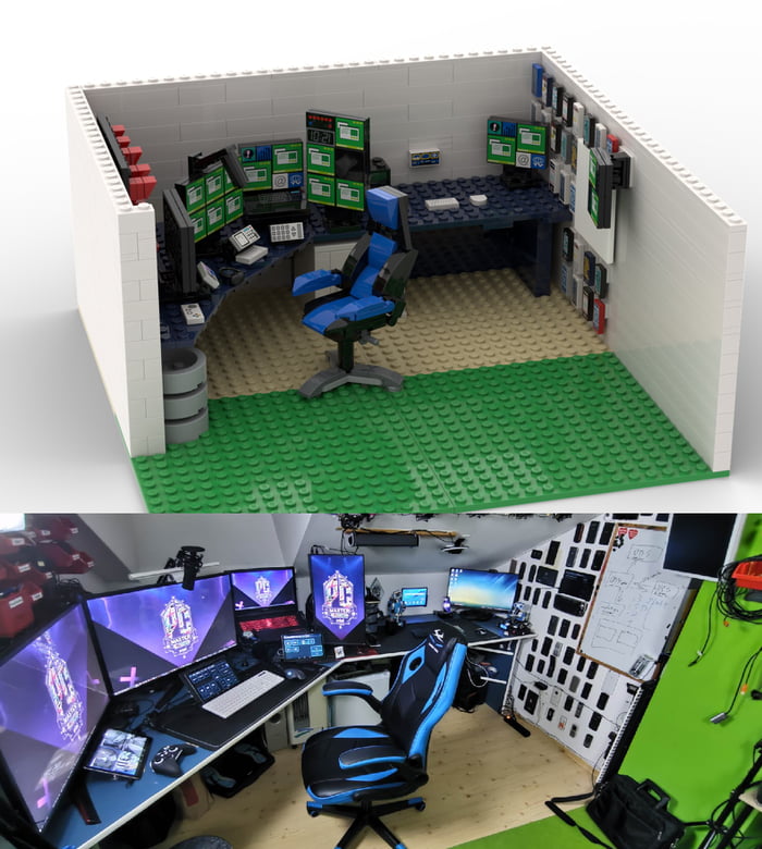 Recreating my nerdcave in LEGO