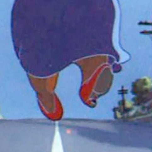 It required two posts for her whole picture.