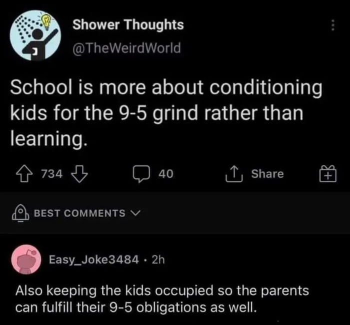 It's hard to believe you can be schooled for 15-20 years, and when you are done, they tell you that you aren't qualified for anything.