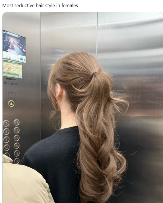 Backshot and pulling her hair