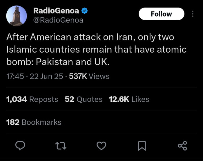 Trump should take out the UK next..