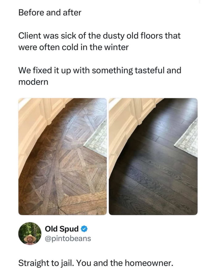 Restoration project gone wrong