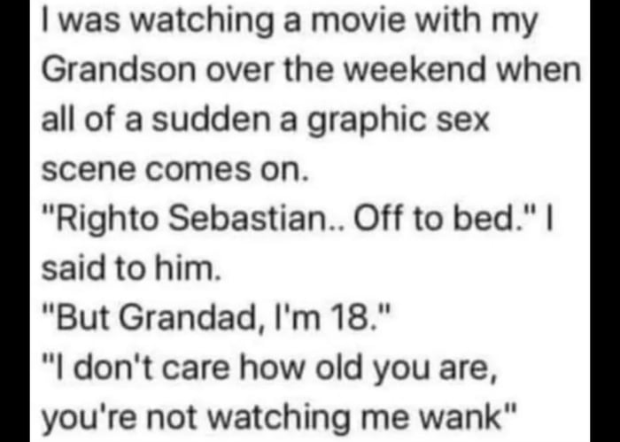 Sebastian should, indeed, go to sleep. Some things one shoukd not witness.