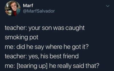 My oldest pilfered buds from me as I did from my dad.