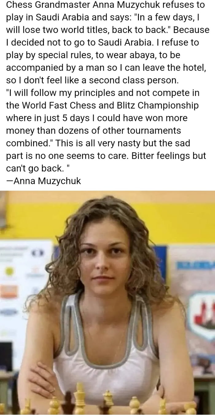 Be like Anna Muzychuk