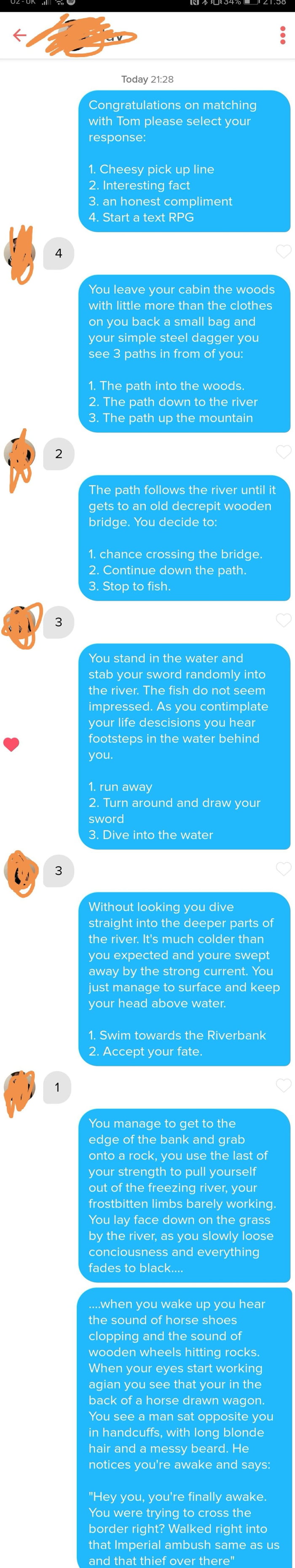 Tinder RPG