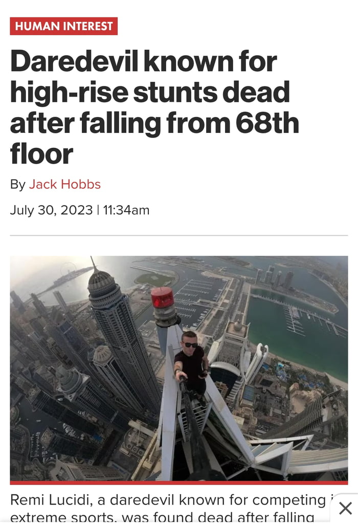 I'm sure there's a lesson in all of this.