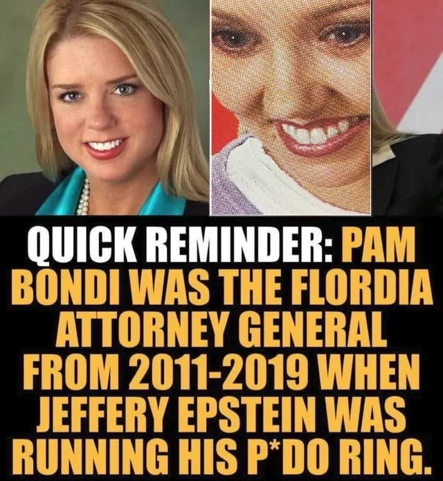 The criminal AG also covered up Trump's "Trump University" fraud when she was Florida AG