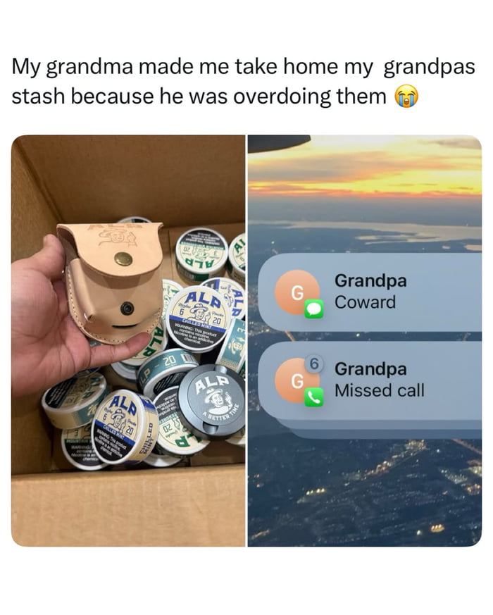 Grandpa's got a secret stash and grandma's not having it