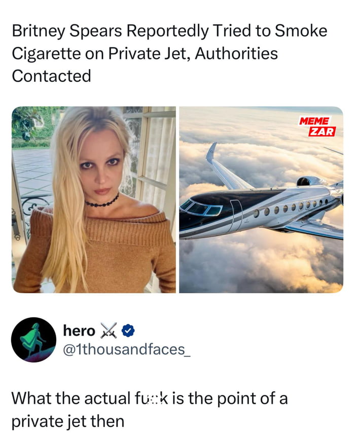 Can't even smoke on your private jet? What's the point?