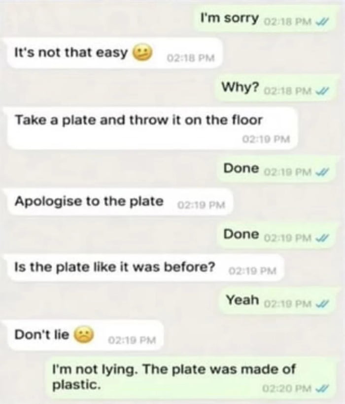 He was not lying