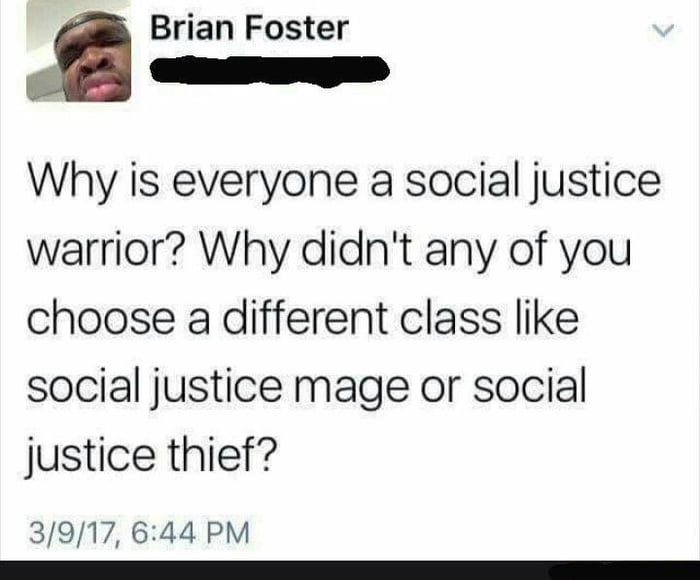 I'm a social justice cleric