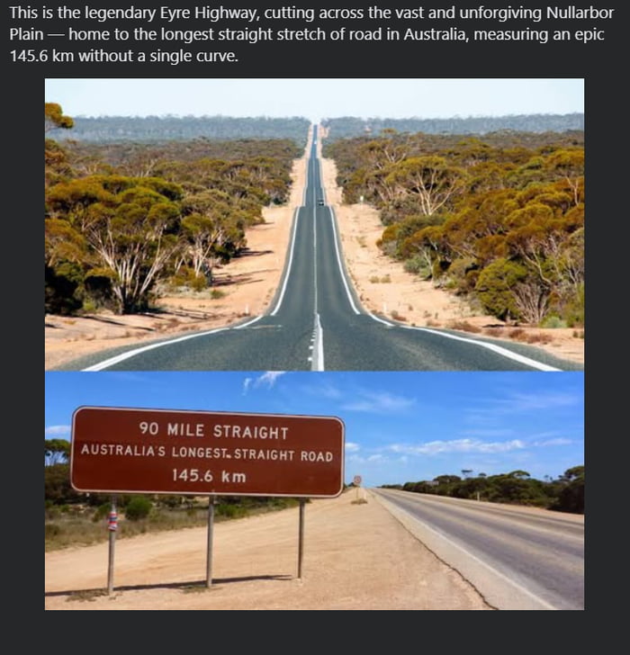 Going there to see how fast my car can go...