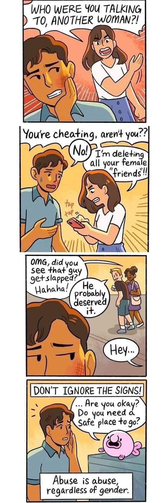 What are the odds she's the one cheating ?