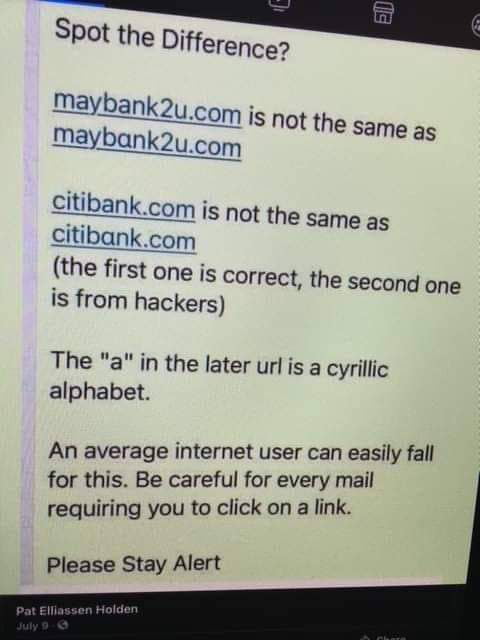Spot it. It's information.