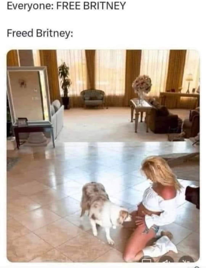 Wait, that's freed Britney??