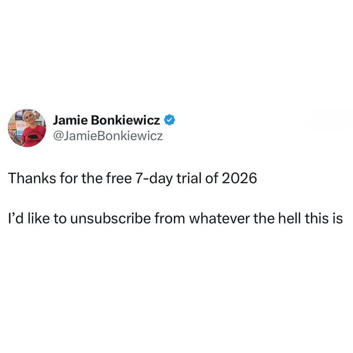 Me trying to get through the first week of the year