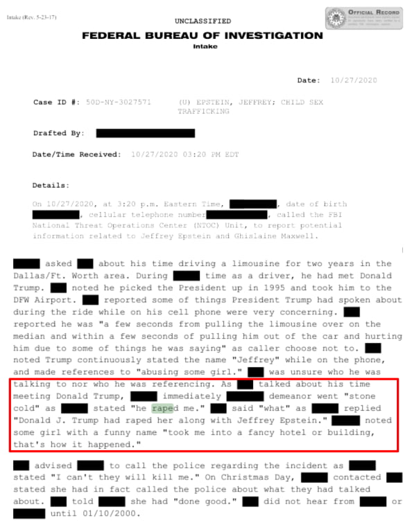 And there it is. Straight from the files.