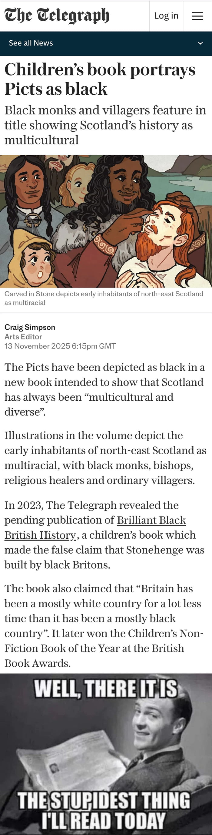 The book is even partly taxpayer-funded. It's becoming kind of ridiculous at this point.