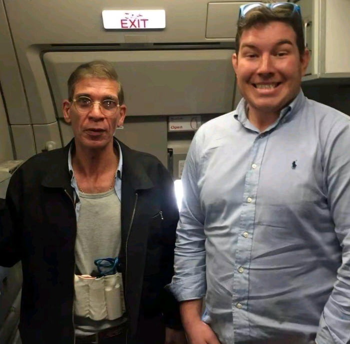 In 2016, an Egyptian man wearing an explosive belt hijacked a plane. A British passenger onboard asked him for a photo.