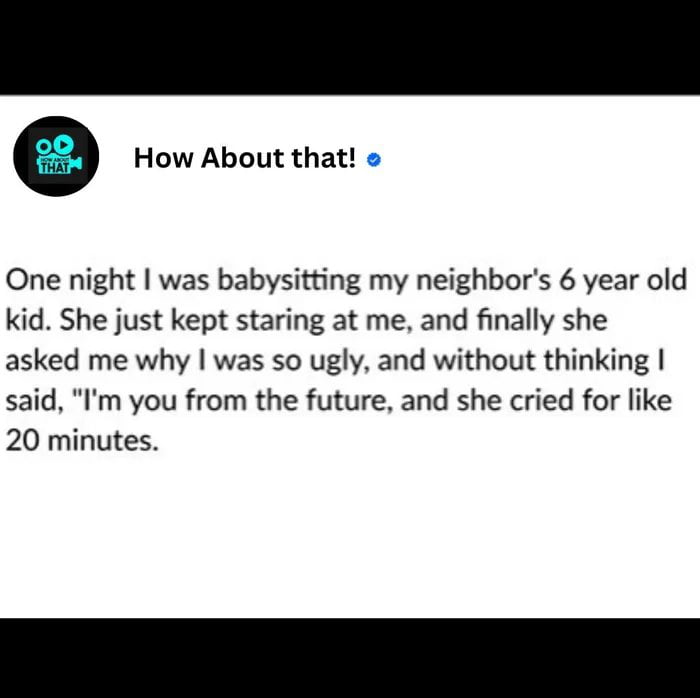 I wish I was that quick witted.