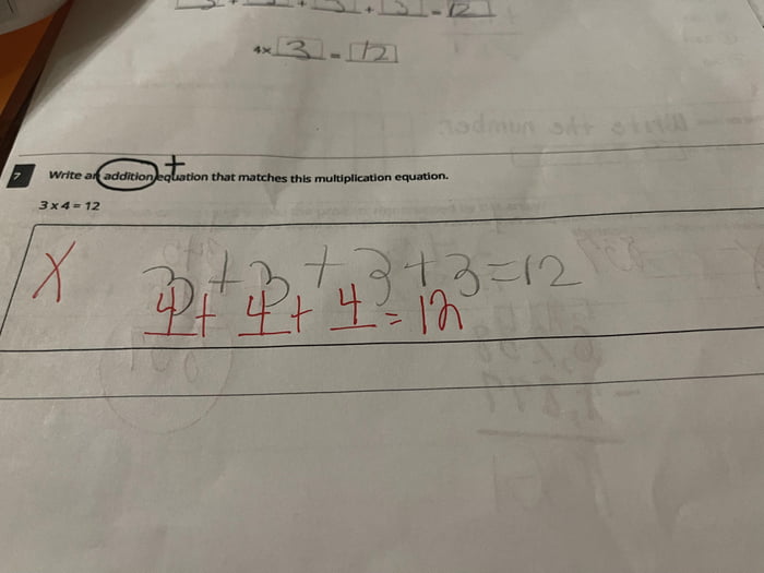 Son’s math test