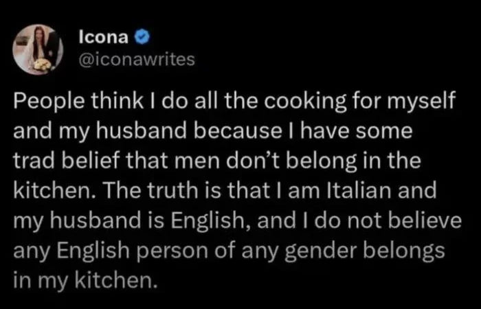 Italian wife is not wrong