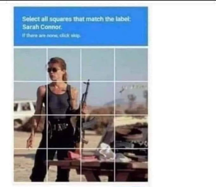 Nice try AI, not going to help you recognize the mother of the resistance.
