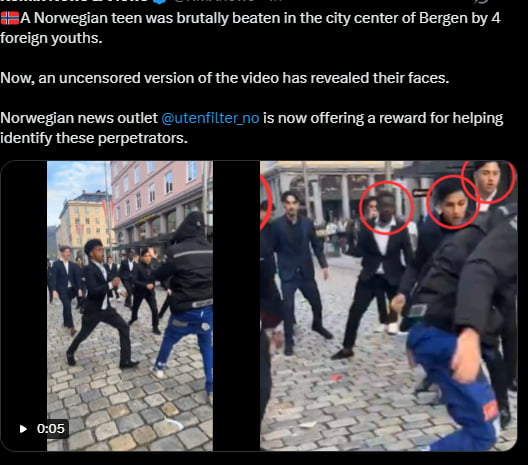Part and parcel, free press censoring the faces of the criminals.
