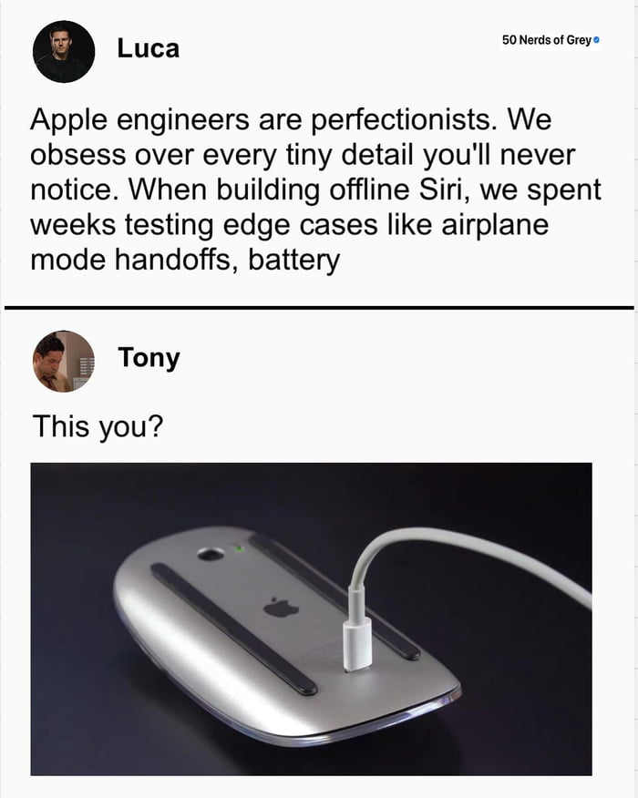 Perfection in every detail, they said. Meanwhile...