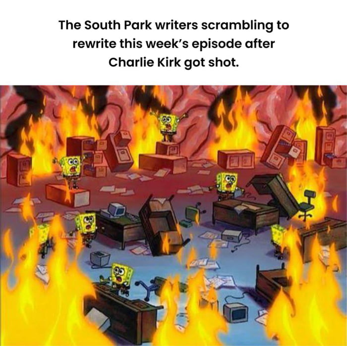 South Park writers in the writers room right now