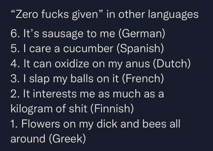 Not that anyone was giving a f*** but...