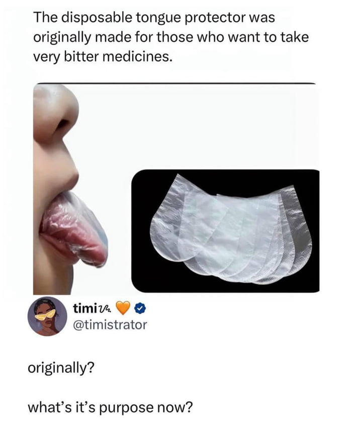 Wonder what other 'original' purposes have been... re-evaluated