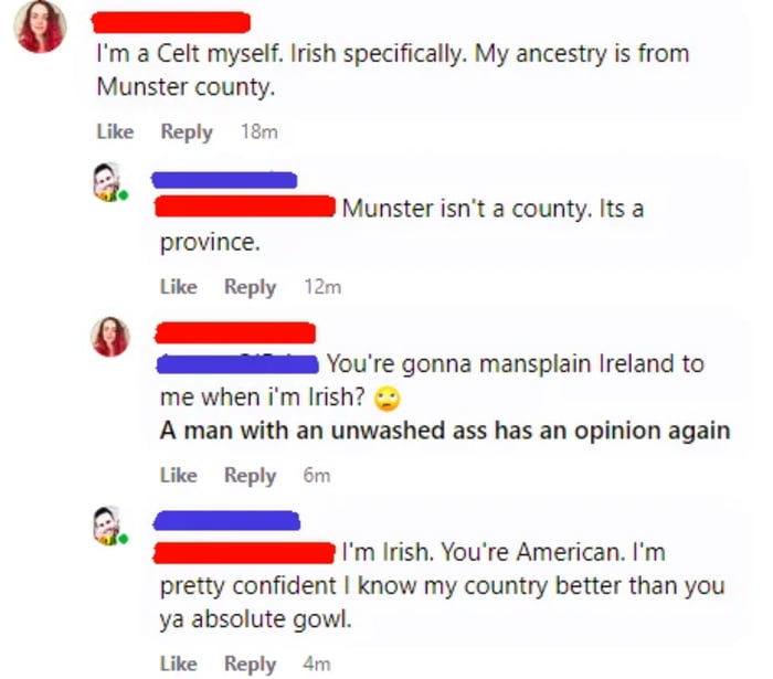 He's one-sixteenth Irish