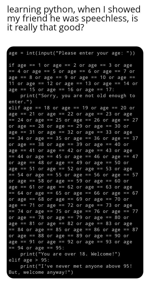 Well as long as it works, Ima right