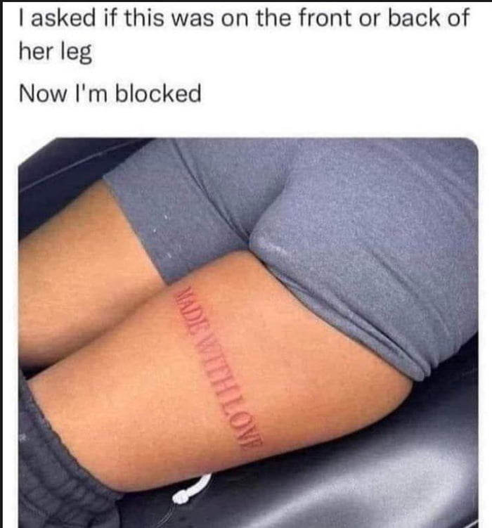 It's the back... right??