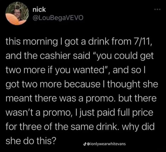 Outsmarted by the 7-11 Girl