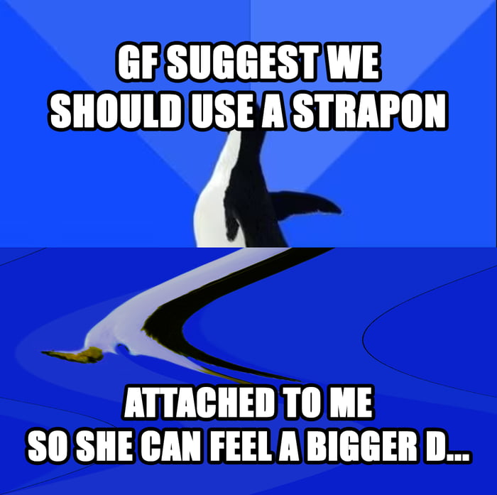 When the blue socially awkward penguin gets even bluer
