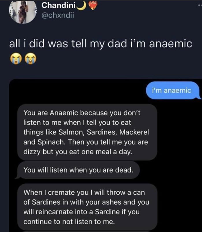 You will be a sardine