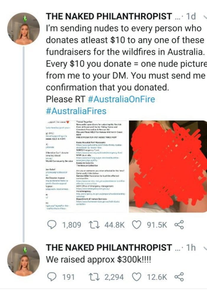 The Naked Philanthropist raised over 700k