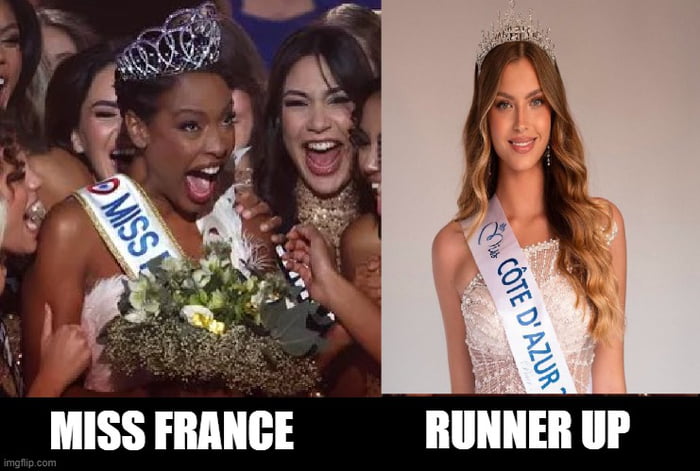 The winner of Miss France, and the second place. Can someone please explain?