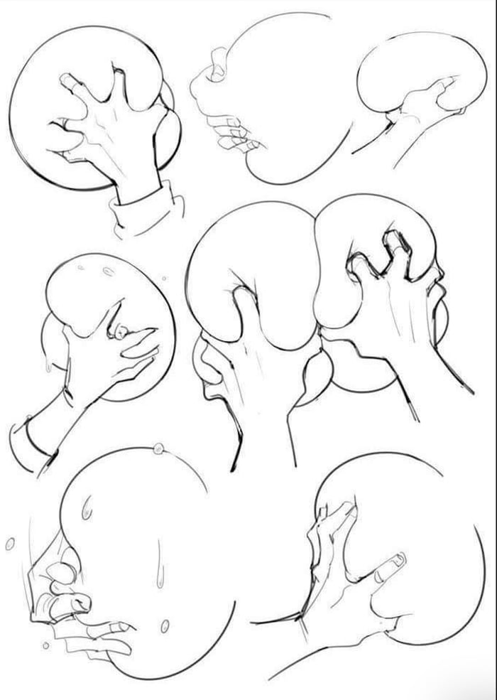 Today in art class Part 3. We learned how to draw balloons. Then different hand grips. Now we put them together...