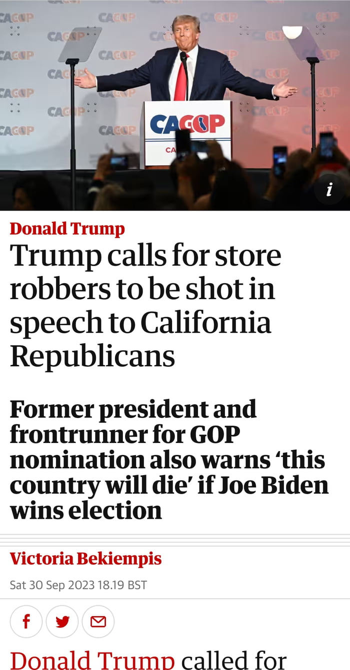 He really said that.