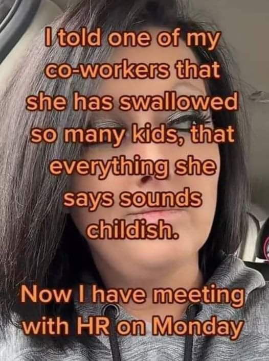 She still sounds childish.