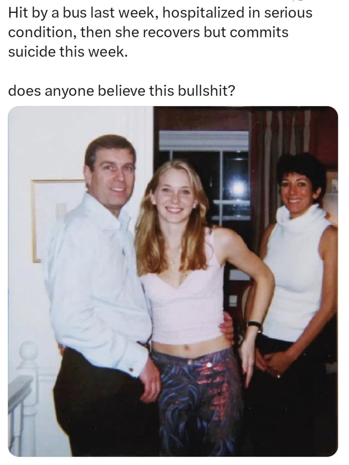 Reminder the Epstein didn't kill himself