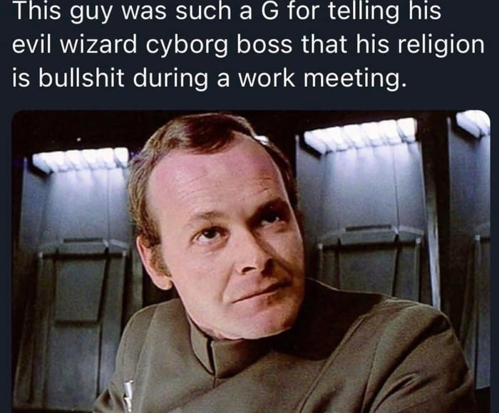 Life on ship with Vader got significantly worse after Tarkin, er, retired
