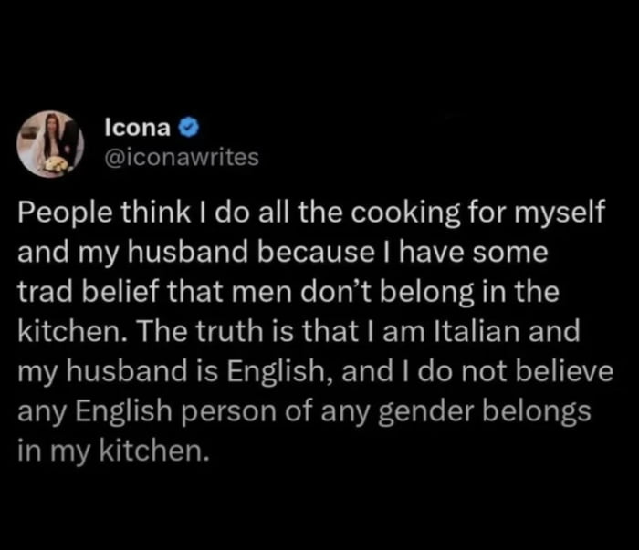 Italian wife has her reasons