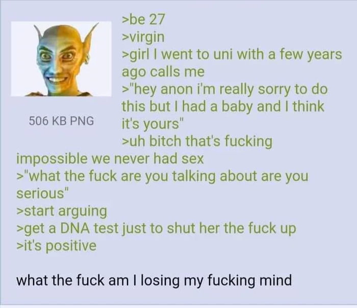Anon has a baby